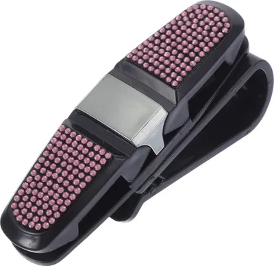 Produktbild von Auto-Sonnenbrillenclip Universeller Sonnenblenden Brillenhalter Clip ABS Pink 10x2.5cm 1 Stš¹ck