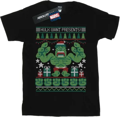 Produktbild von Marvel - "Hulk Want Presents" T-Shirt für Damen BI40812 (M) (Schwarz)