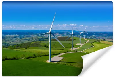 Produktbild von Muralo XXL Vlies FOTOTAPETE WINDKRAFTANLAGE Landschaft 3D Effekt (B) 405 cm x (H) 270 cm Tapete Wandtapete WOHNZIMMER SCHLAFZIMMER 4597