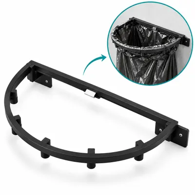 Immagine prodotto di Supporto per pattumiera Supporto a parete semicircolare Supporto per pattumiera Portasacco 3566
