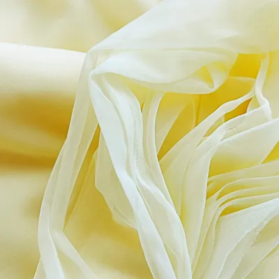 Produktbild von Dekoratives zitronenfarbenes Chiffon