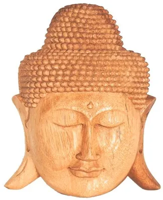 Produktbild von Buddha Maske, Holz-Maske aus Bali, Wandmaske 25 cm