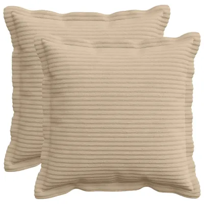 Produktbild von vidaXL Kissenbezug 2 stk. HOUTEN Taupe 30 x 30 cm Cord