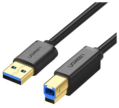 Image de Câble d'imprimante Usb 3.0 A-B Ugreen Us210, 1M (Noir)