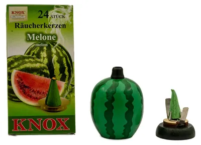 Produktbild von KNOX - Räucherfigur mit Räucherkerzen Melone - Inhalt 24 Stück, Größe M (Standard)
