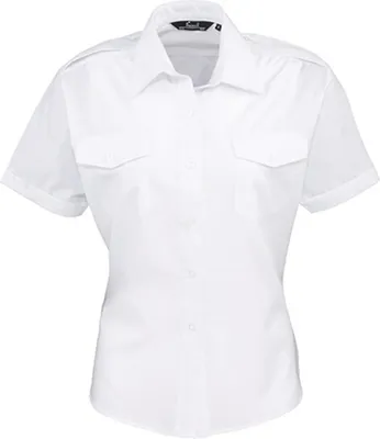 Zdjęcie produktu dla Damska koszula pilotka z krótkim rękawem Premier Workwear