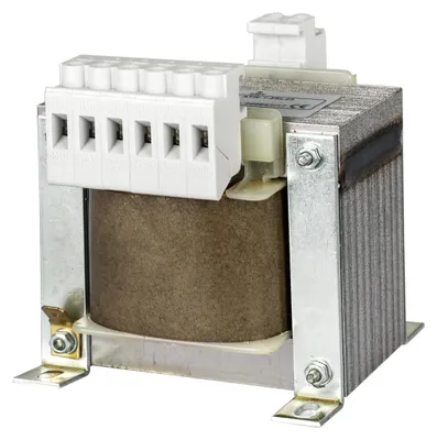A product shot of a transformer.