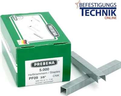 Produktbild von PREBENA Heftklammern Klammern PF PF09 CNK 1 Stück