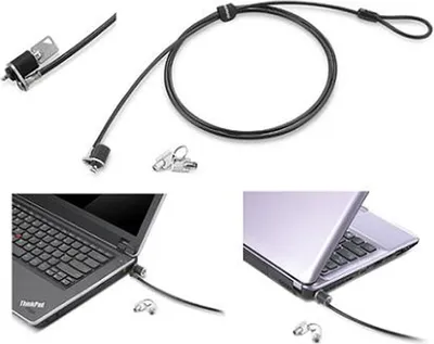 Produktbild von Lenovo 57Y4303, 1,52 m, Schlüssel, Galvanisiertes Stahl, Edelstahl, Zink, Schwarz, Silber