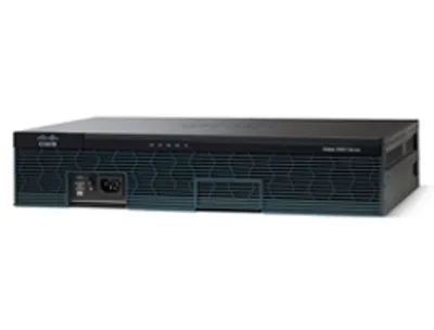 Produktbild von Cisco 2911, Ethernet-WAN, Gigabit Ethernet, Schwarz, Silber
