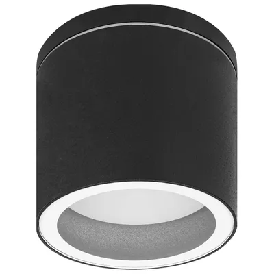 Obrázek produktu pro MasterLED nástěnný reflektor IP44 černý, válcový stropní reflektor pro venkovní použití a koupelny, stropní reflektor GX53
