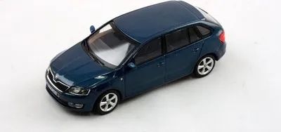Zdjęcie produktu dla Skoda Rapid Spaceback (2013) - Niebieski metalik ABREX 1:43
