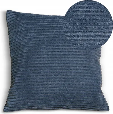 Produktbild von Geronimo | Dekokissen - Blau - 40x40 cm - Cordkissen - Maschinenwaschbar - Abnehmbarer Bezug - Antiallergisch