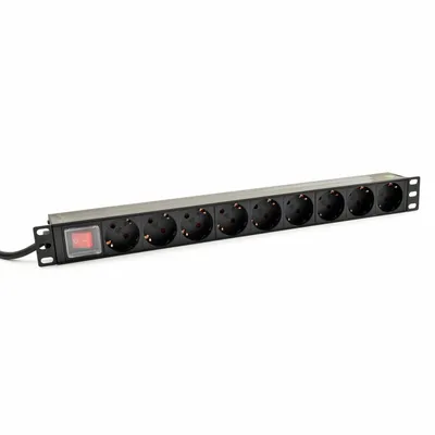 Image de 19" PDU Panel 9-Anschlüsse(EU), EU Stecker