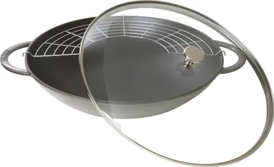 Obrázek produktu pro Staub litinový wok s poklicí 37 cm 405093360