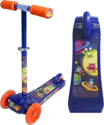 Produktbild von Kinder Roller 3 Räder - Balance Scooter Verstellbar & Rutschfest Weltraum Design
