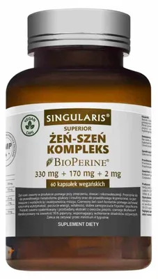 Imagen del producto de Singularis, Complejo de Ginseng y Bioperina, 60 cápsulas
