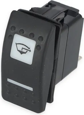 Produktbild von Tast- & Kippschalter ON OFF ON, 12 V, 20 Ampere, mit Schaltersymbol wählbar Symbol: Bilgenpumpe