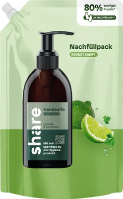 Produktbild von Flüssigseife H-01-13-02 Limette & Koriander Refill 500ml