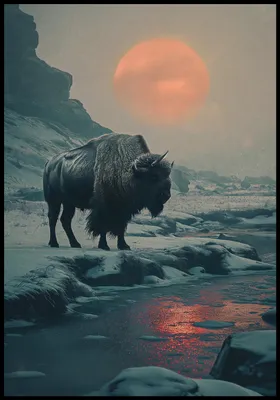 Produktbild von Plakat 68x98cm Wisentmonolith