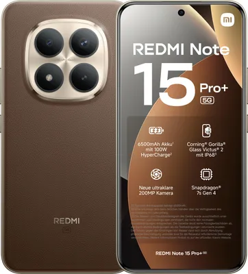 Produktbild von Xiaomi Redmi Note 15 Pro+ 5G Smartphone 8GB/256GB - mocha brown
