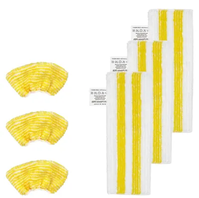 6 Mikrofasertücher für Kärcher SC-Dampfreiniger, 3+3