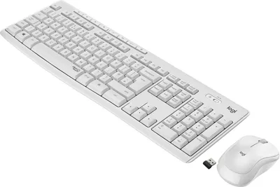 Produktbild von Logitech MK295 Silent - Tastatur-und-Maus-Set - kabellos - 2.4 GHz - Italienisch - Off White