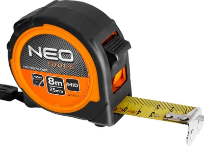 Image de NEO TOOLS Ruban à mesurer en acier 8 m x 25 mm, aimanté