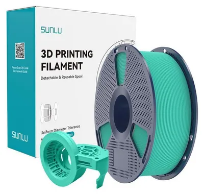 Zdjęcie produktu dla Filament Sunlu PETG High Speed Matte, 1,75 mm, 1 kg – kolor: miętowa zieleń