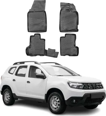 Produktbild von 2018-2024 Dacia Duster Fußmatten TPE Schwarz 4 tlg