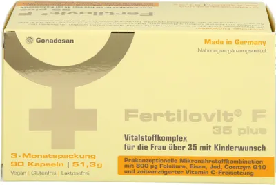 Obrázok produktu pre Fertilovit F 35 plus kapsuly pre ženy nad 35 rokov, ktoré chcú mať deti, 90 kapsúl