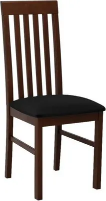 Immagine prodotto di Sedia da pranzo imbottita DANBURY 1 - noce / nero
