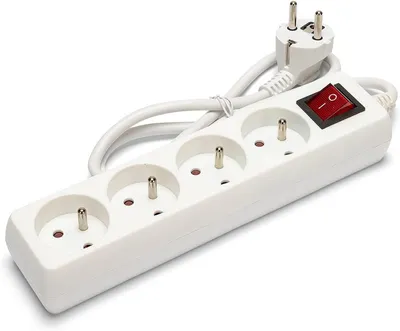 Produktbild von Velamp MULTIP-FR-I-4 Steckdosenleiste - 4 Steckdosen - 10/16 A - Mit Schalter - 3G1 mm²