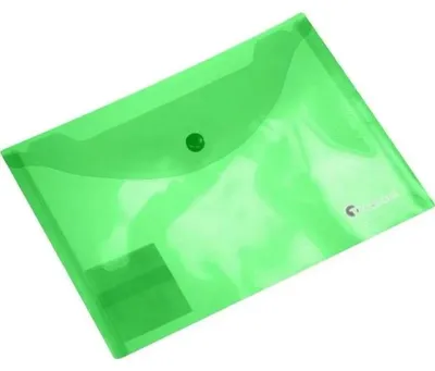 Immagine prodotto di Cartellina a busta A5 trasparente verde - Titanum