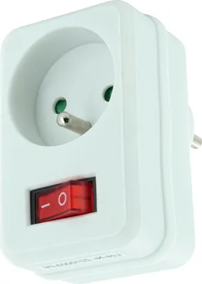 Image de Adaptateur secteur avec 1 prise 230 V et interrupteur