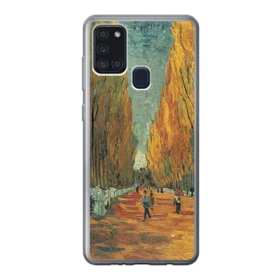 Produktbild von MuchoWow® Handyhülle Schutzhülle Hülle für Samsung Galaxy A21s Elysische Felder - Vincent van Gogh Silikon Softcase Handy Hülle - Hartschale