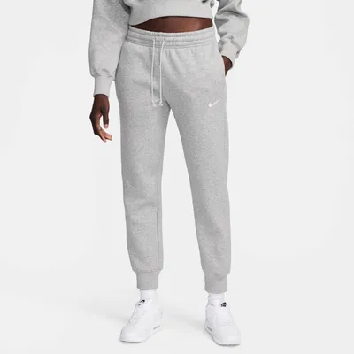 Produktbild von Nike NSW Phoenix Fleece Damen Trainingshose - Dark Grey Heather/Sail Dark Grey Heather/Sail S