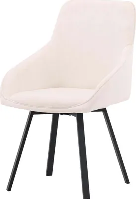Obrázek produktu pro Jídelní židle FURNLUX Rosie béžovo-černá 55 cm / hlavní barva: béžová / rozměry: 55 x 60 x 88 cm