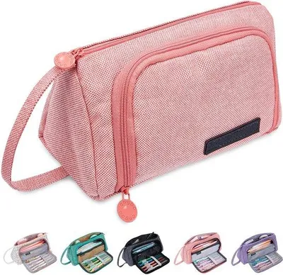 Produktbild von Gepolst Organizer, 2-teilig, mit Griff, tragbar, Schreibtisch-Organizer, rosa