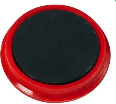 Produktbild von Alco Haftmagnet 7mm Ø 24mm rot 6 Stück