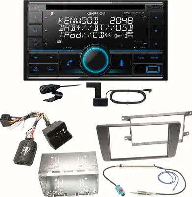 Produktbild von Kenwood DPX-7300DAB Bluetooth Digitalradio Einbauset für Skoda Octavia 2 Yeti 5L