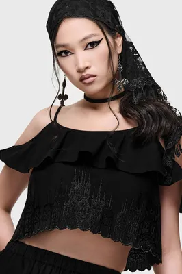 Produktbild von KILLSTAR Crop Top - Thorned Spire S