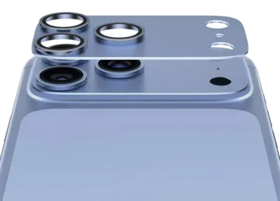 Produktbild von PanzerGlass ® Fender Kameraschutz Shades of Blue iPhone 18 Pro Max, Apple, iPhone 18 Pro Max, Trockene Anwendung, Kratzresistent, Schockresistent, Blau, 1 Stück(e)