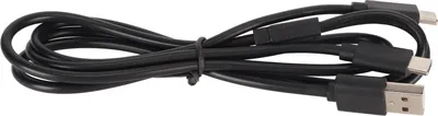 Zdjęcie produktu dla Dwugłowicowy kabel ładujący Profesjonalna, wydajna linia ładująca 2 w 1 USB C do PS VR2 do PS5 2,8 stopy