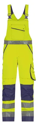 Produktbild von DASSY Warnschutz Latzhose MALMEDY Gr. 46 STANDARD   gelb/blau