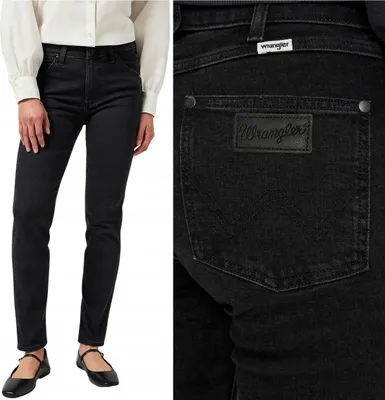 Produktbild von Wrangler PIPER Smokey tall schwarz Damen Denim Hose W28 L30