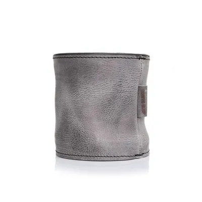 Immagine prodotto di Vaso in pelle Scotts Bluf, colore grigio, modello 31 - L