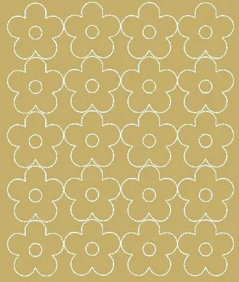 Immagine prodotto di Adesivi murali fiori, 20 pezzi, oro opaco