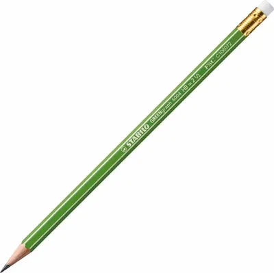 Image de Crayon écologique avec gomme - STABILO GREENgraph - Crayon simple - dureté HB