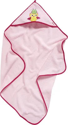 Produktbild von Playshoes Frottee-Kapuzentuch Eule, in rosa